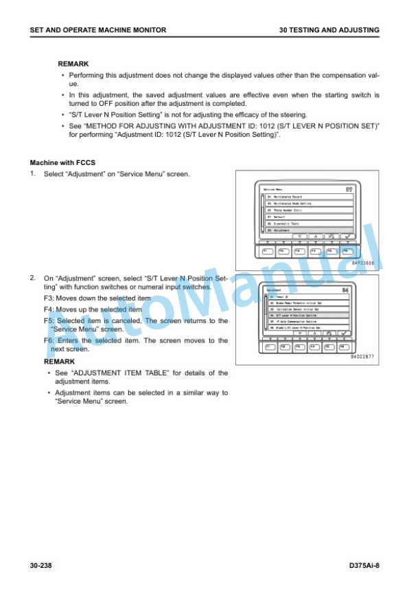 Alternative view of Komatsu D375Ai-8 Bull Dozer Shop Manual SEN06714-06