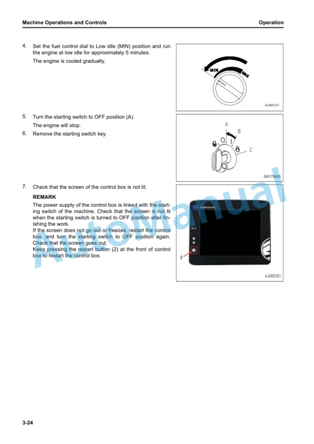Alternative view of Komatsu D375Ai-8, D375Ai-8E0 Bull Dozer Operation and Maintenance Manual TEN01165-00