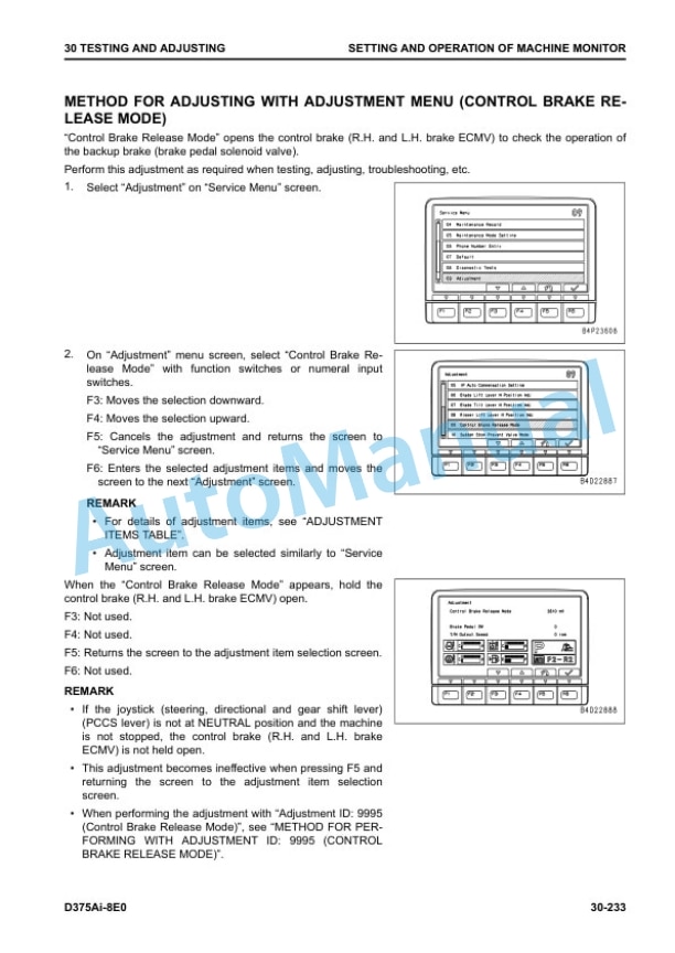 Alternative view of Komatsu D375Ai-8E0 Bull Dozer Shop Manual SEN06770-03