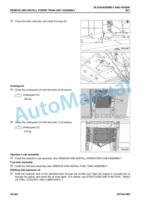 Komatsu D375Ai-8E0 Bull Dozer Shop Manual SEN06770-03 5 Komatsu D375Ai-8E0 Bull Dozer Shop Manual SEN06770-03 - Image 5