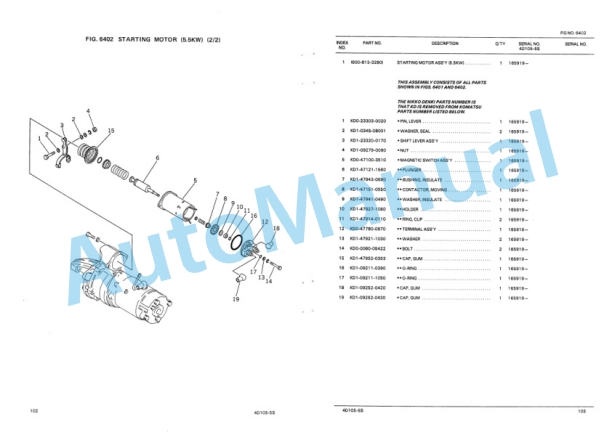 Komatsu D37E-1, D37P-1 Parts Manual PEPBU1170101 2 Komatsu D37E-1, D37P-1 Parts Manual PEPBU1170101-2