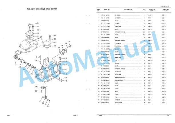 Komatsu D37E-1, D37P-1 Parts Manual PEPBU1170101 3 Komatsu D37E-1, D37P-1 Parts Manual PEPBU1170101-3