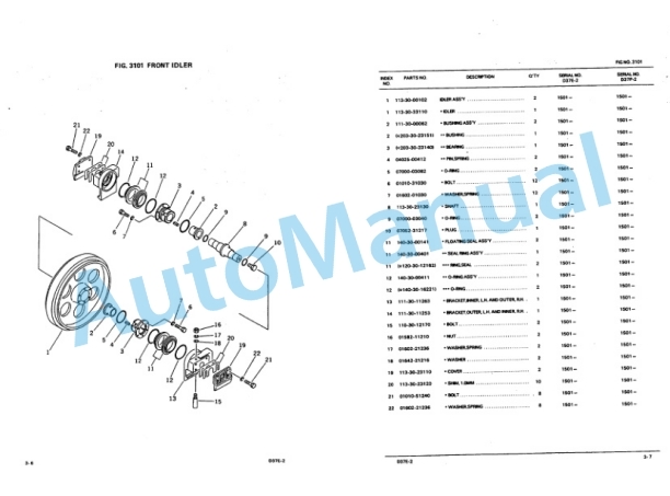 Komatsu D37E-2, D37P-2 Bull Dozer Parts Manual PEPDU1170201 4 Komatsu D37E-2, D37P-2 Bull Dozer Parts Manual PEPDU1170201 - Image 4