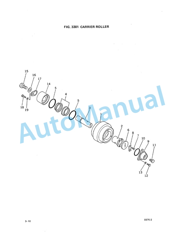 Komatsu D37E-2, D37P-2 Parts Manual PEPBU1170201 4 Komatsu D37E-2, D37P-2 Parts Manual PEPBU1170201-4