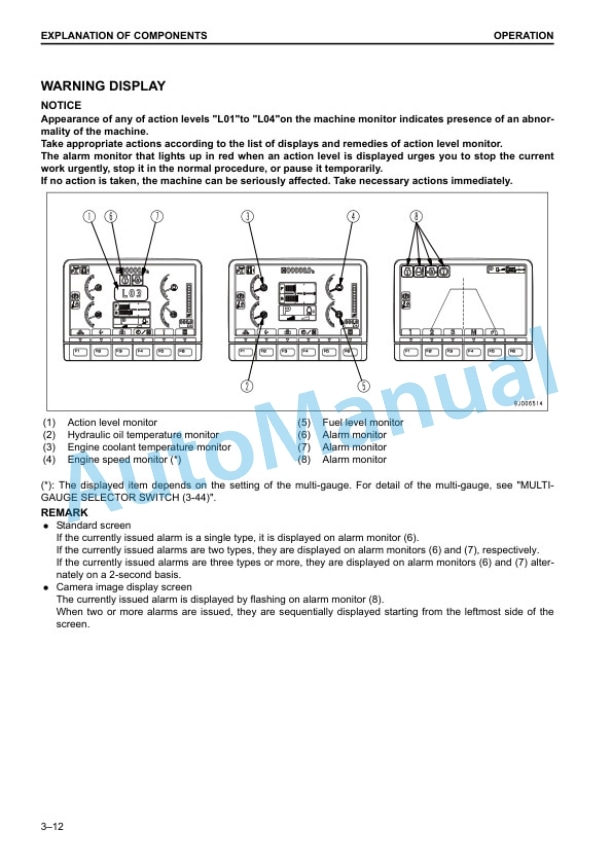 Alternative view of Komatsu D37EX-23, D37PX-23 Bull Dozer Operation and Maintenance Manual EENAM03291