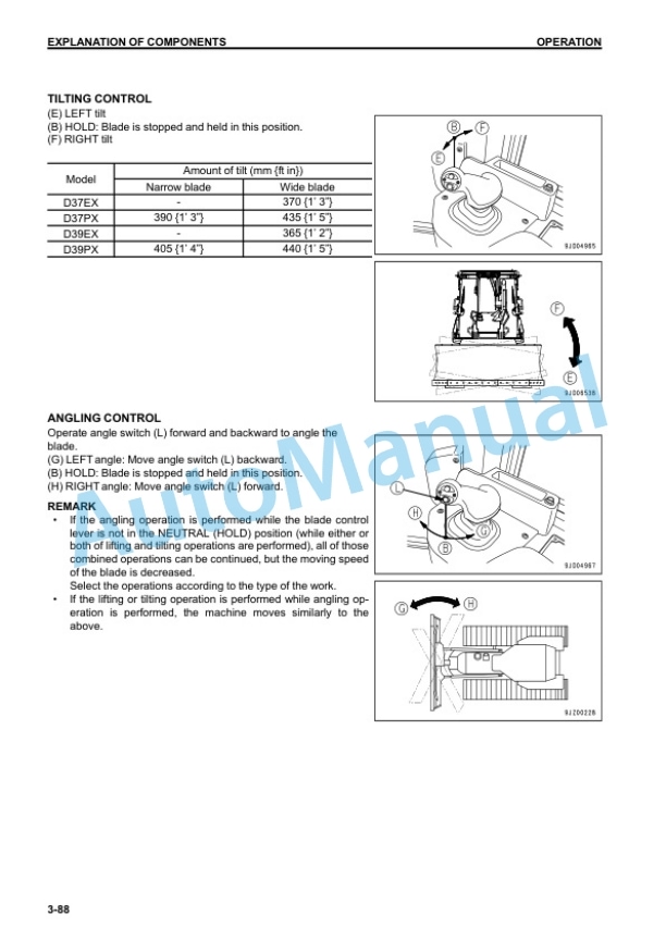 Komatsu D37EX-23, D37PX-23, D39EX-23, D39PX-23 Bull Dozer Operation and Maintenance Manual TEN00845-00 3 Komatsu D37EX-23, D37PX-23, D39EX-23, D39PX-23 Bull Dozer Operation and Maintenance Manual TEN00845-00 - Image 3