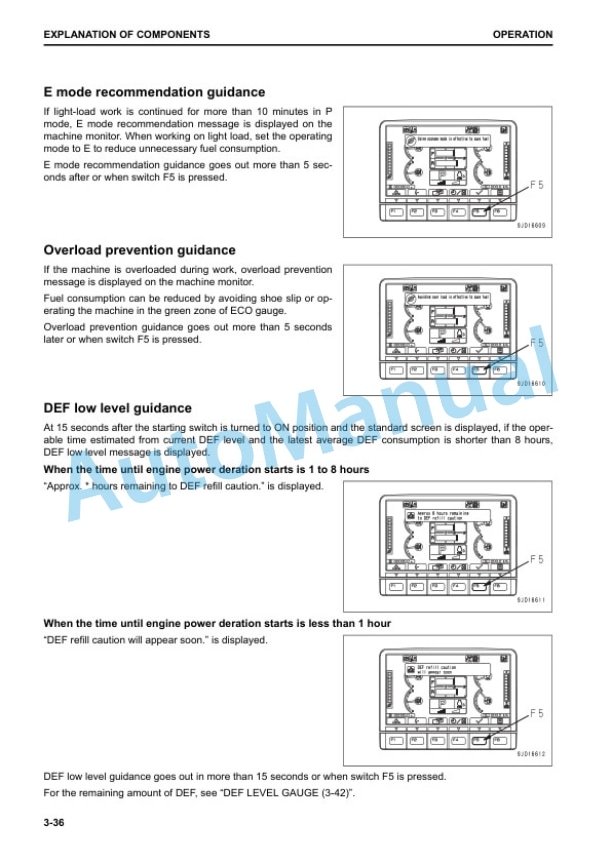 Alternative view of Komatsu D37EX-24, D37PX-24, D39EX-24, D39PX-24 Bull Dozer Operation and Maintenance Manual TEN00727-02