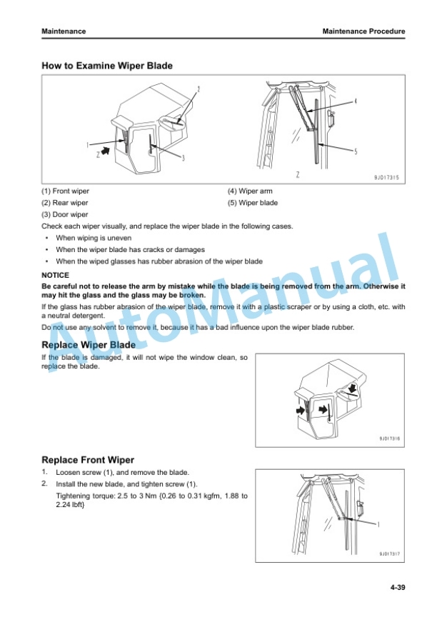 Komatsu D37EX-24, D37PX-24, D39EX-24, D39PX-24 Bull Dozer Operation and Maintenance Manual TEN00897-02 5 Komatsu D37EX-24, D37PX-24, D39EX-24, D39PX-24 Bull Dozer Operation and Maintenance Manual TEN00897-02 - Image 5