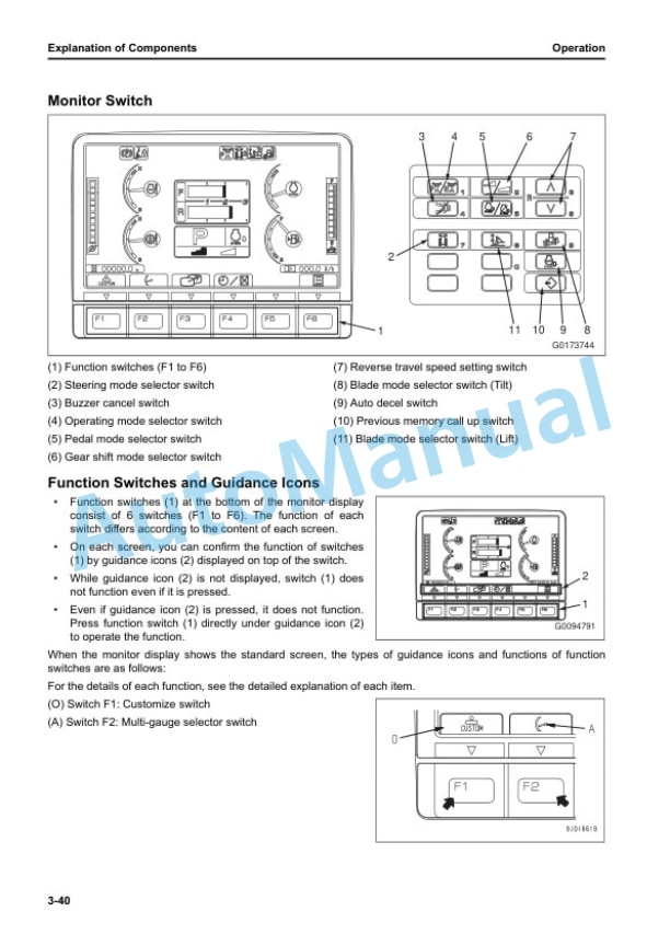 Alternative view of Komatsu D37EX-24, D37PX-24, D39EX-24, D39PX-24 Bull Dozer Operation and Maintenance Manual TEN01157-00