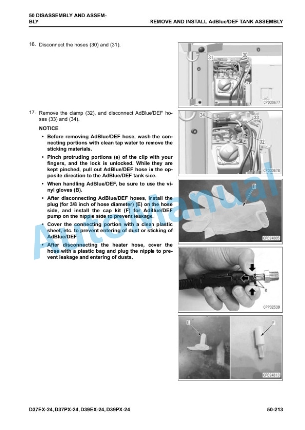 Komatsu D37EX-24, D37PX-24, D39EX-24, D39PX-24 Bulldozer Shop Manual SEN06868-02 5 Komatsu D37EX-24, D37PX-24, D39EX-24, D39PX-24 Bulldozer Shop Manual SEN06868-02 - Image 5