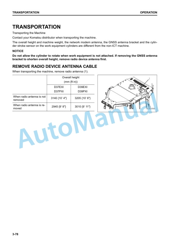 Komatsu D37EXi-24, D37PXi-24, D39EXi-24, D39PXi-24 Bull Dozer Operation and Maintenance Manual TEN00937-00 3 Komatsu D37EXi-24, D37PXi-24, D39EXi-24, D39PXi-24 Bull Dozer Operation and Maintenance Manual TEN00937-00 - Image 3