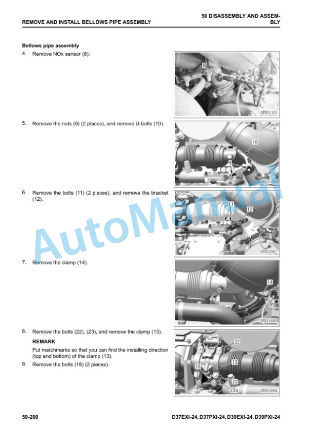 Komatsu D37EXi-24, D37PXi-24, D39EXi-24, D39PXi-24 Bull Dozer Shop Manual SEN06869-06 5 Komatsu D37EXi-24, D37PXi-24, D39EXi-24, D39PXi-24 Bull Dozer Shop Manual SEN06869-06 - Image 5