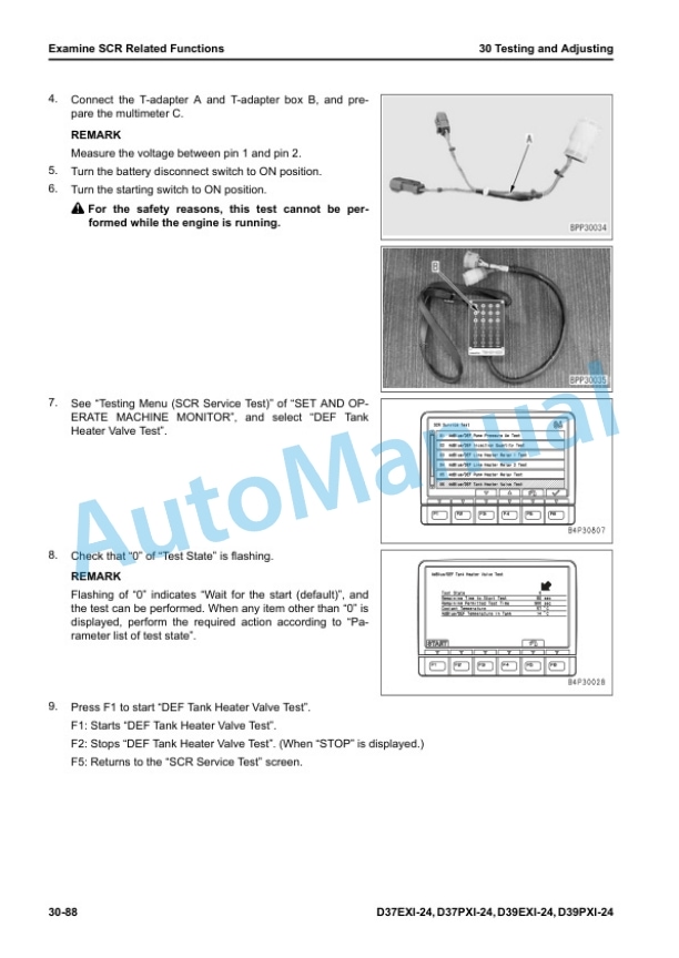 Alternative view of Komatsu D37EXi-24, D37PXi-24, D39EXi-24, D39PXi-24 Bull Dozer Shop Manual SEN06869-07