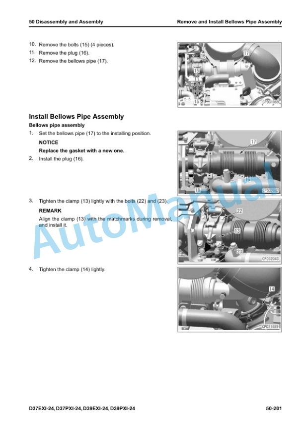 Komatsu D37EXi-24, D37PXi-24, D39EXi-24, D39PXi-24 Bull Dozer Shop Manual SEN06869-07 5 Komatsu D37EXi-24, D37PXi-24, D39EXi-24, D39PXi-24 Bull Dozer Shop Manual SEN06869-07 - Image 5