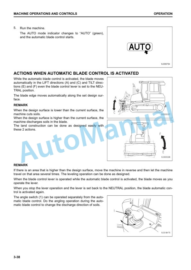 Alternative view of Komatsu D37EXi-24, D37PXi-24, D39EXi-24, D39PXi-24 Bulldozer Operation and Maintenance Manual TEN01001-01