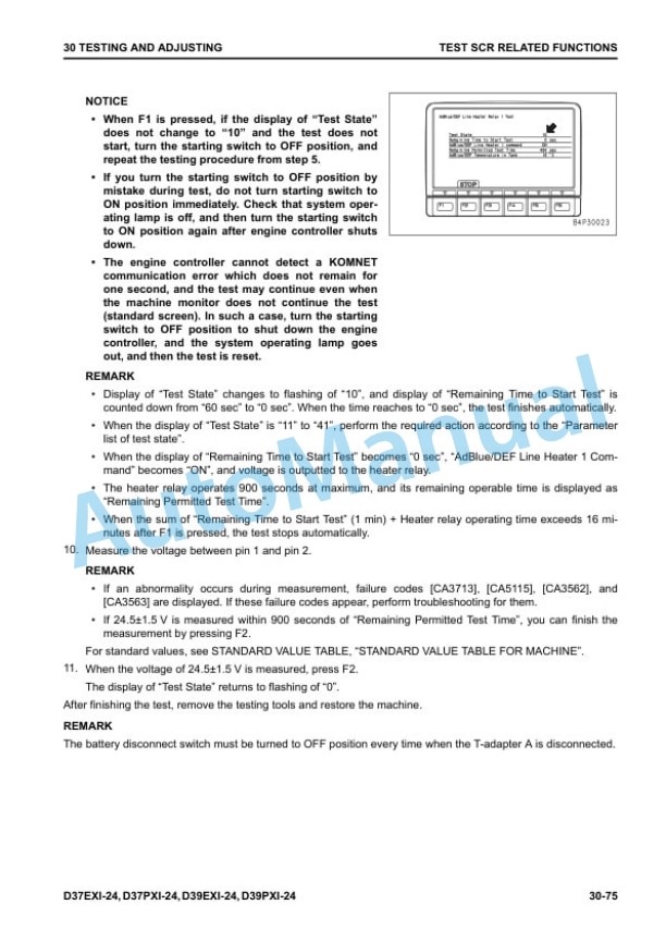 Alternative view of Komatsu D37EXi-24, D37PXi-24, D39EXi-24, D39PXi-24 Bulldozer Shop Manual SEN06869-02