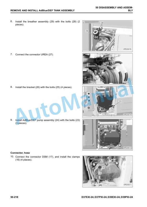 Komatsu D37EXi-24, D37PXi-24, D39EXi-24, D39PXi-24 Bulldozer Shop Manual SEN06869-02 5 Komatsu D37EXi-24, D37PXi-24, D39EXi-24, D39PXi-24 Bulldozer Shop Manual SEN06869-02 - Image 5
