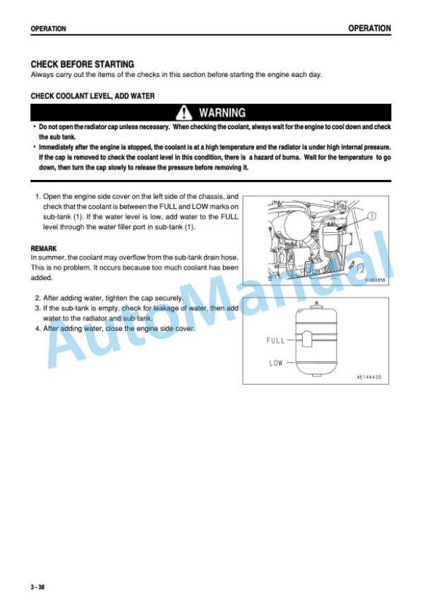 Komatsu D39EX-21, D39PX-21 Galeo Bull Dozer Operation and Maintenance Manual SEAM040202T 3 Komatsu D39EX-21, D39PX-21 Galeo Bull Dozer Operation and Maintenance Manual SEAM040202T - Image 3