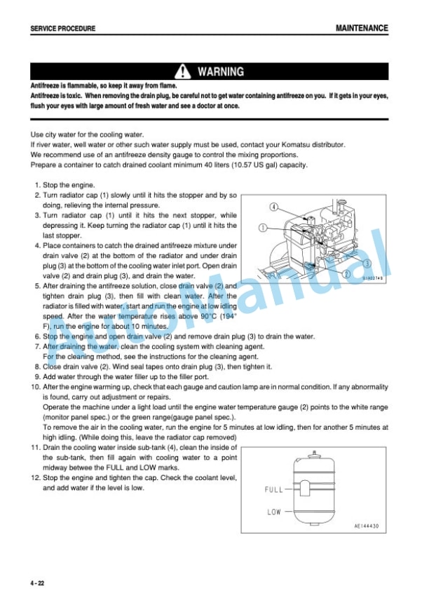 Komatsu D39EX-21, D39PX-21 Galeo Bull Dozer Operation and Maintenance Manual SEAM040202T 5 Komatsu D39EX-21, D39PX-21 Galeo Bull Dozer Operation and Maintenance Manual SEAM040202T - Image 5