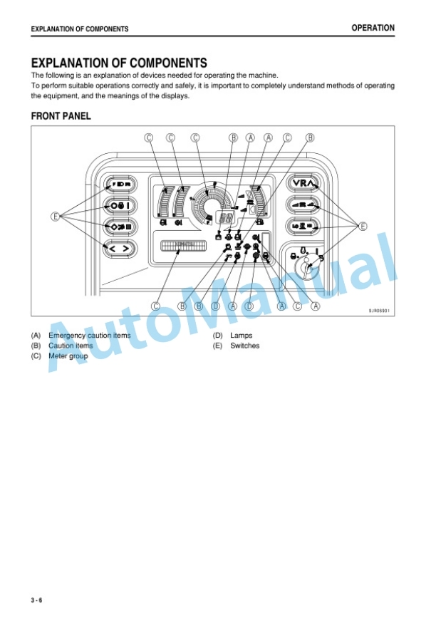 Alternative view of Komatsu D39EX-22, D39PX-22 Bull Dozer Operation and Maintenance Manual TEN00852-01