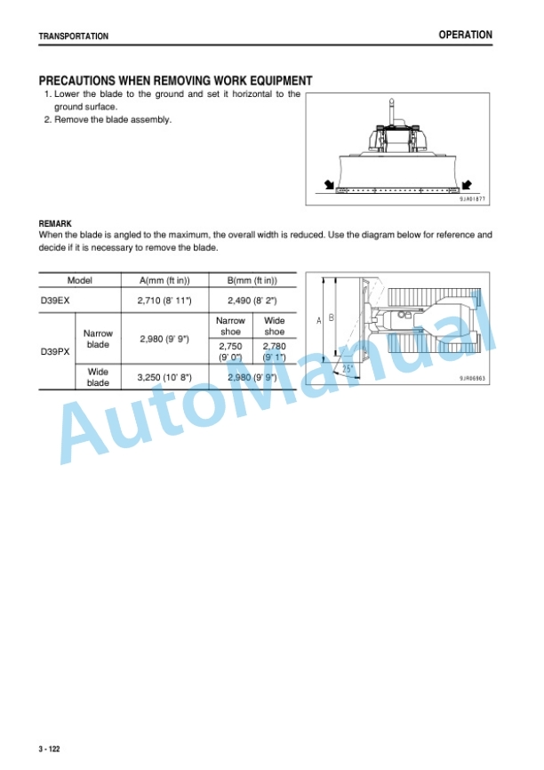 Komatsu D39EX-22, D39PX-22 Bull Dozer Operation and Maintenance Manual TEN00852-05 4 Komatsu D39EX-22, D39PX-22 Bull Dozer Operation and Maintenance Manual TEN00852-05-4