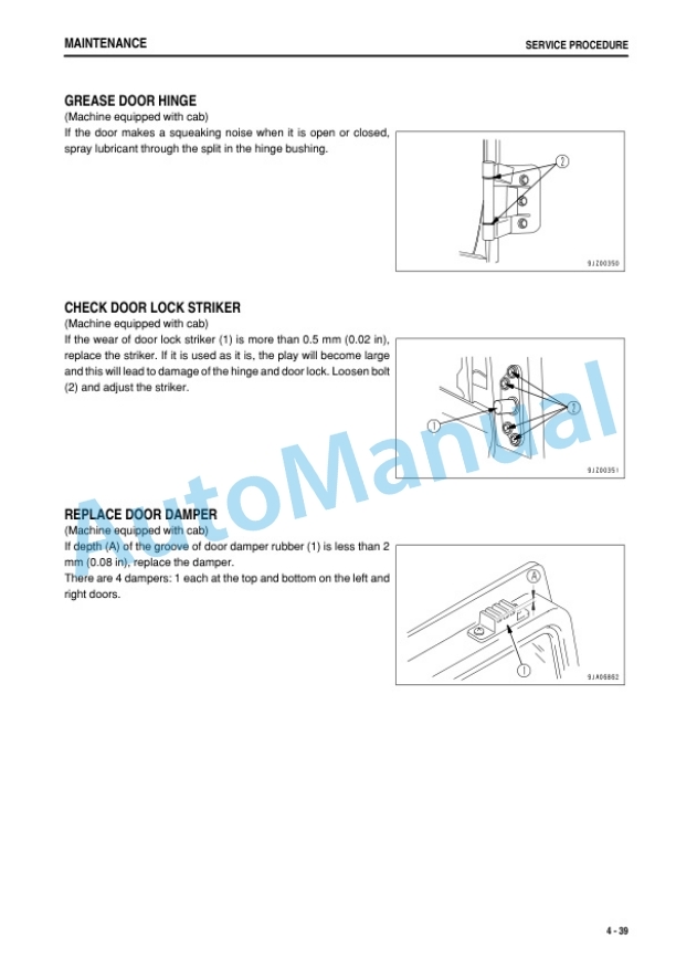 Komatsu D39EX-22, D39PX-22 Bull Dozer Operation and Maintenance Manual TEN00852-05 5 Komatsu D39EX-22, D39PX-22 Bull Dozer Operation and Maintenance Manual TEN00852-05-5