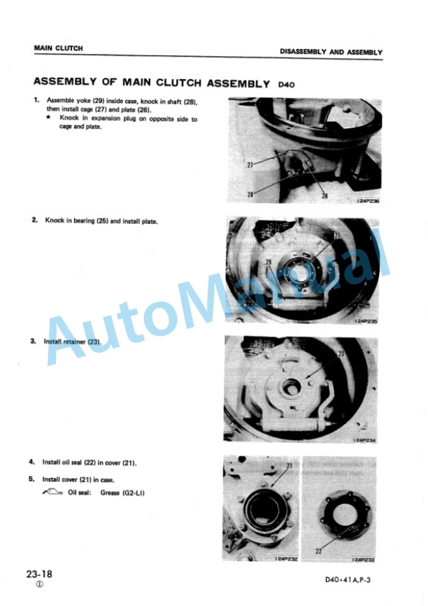 Komatsu D40A-3, D40P-3, D41A-3, D41E-3, D41P-3, D41A-3A Bull Dozer Shop Manual SEBM0120C07 3 Komatsu D40A-3, D40P-3, D41A-3, D41E-3, D41P-3, D41A-3A Bull Dozer Shop Manual SEBM0120C07 - Image 3