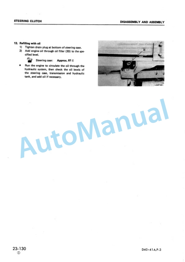 Komatsu D40A-3, D40P-3, D41A-3, D41E-3, D41P-3, D41A-3A Bull Dozer Shop Manual SEBM0120C07 4 Komatsu D40A-3, D40P-3, D41A-3, D41E-3, D41P-3, D41A-3A Bull Dozer Shop Manual SEBM0120C07 - Image 4