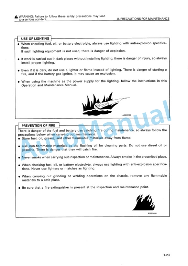 Alternative view of Komatsu D41A-6 Bull Dozer Operation and Maintenance Manual SEAM016701