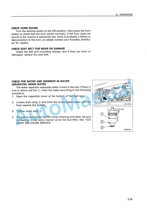Komatsu D41A-6 Bull Dozer Operation and Maintenance Manual SEAM016701 3 Komatsu D41A-6 Bull Dozer Operation and Maintenance Manual SEAM016701 - Image 3