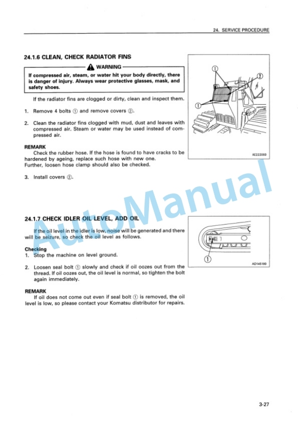 Komatsu D41A-6 Bull Dozer Operation and Maintenance Manual SEAM016701 5 Komatsu D41A-6 Bull Dozer Operation and Maintenance Manual SEAM016701 - Image 5