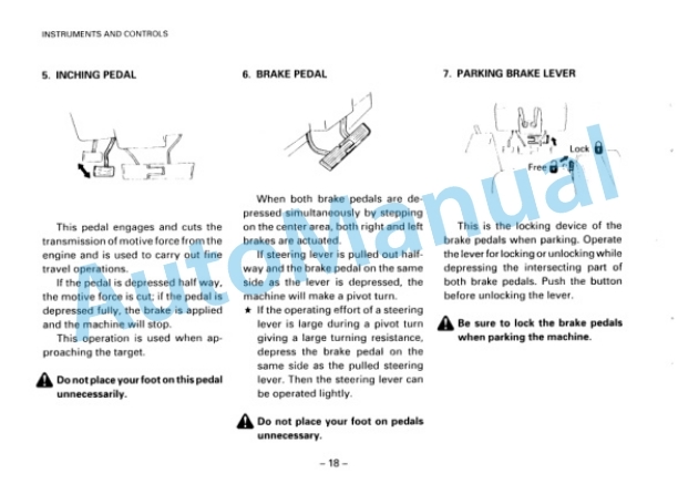 Alternative view of Komatsu D41E-5 Bull Dozer Operation and Maintenance Manual SEAM003400