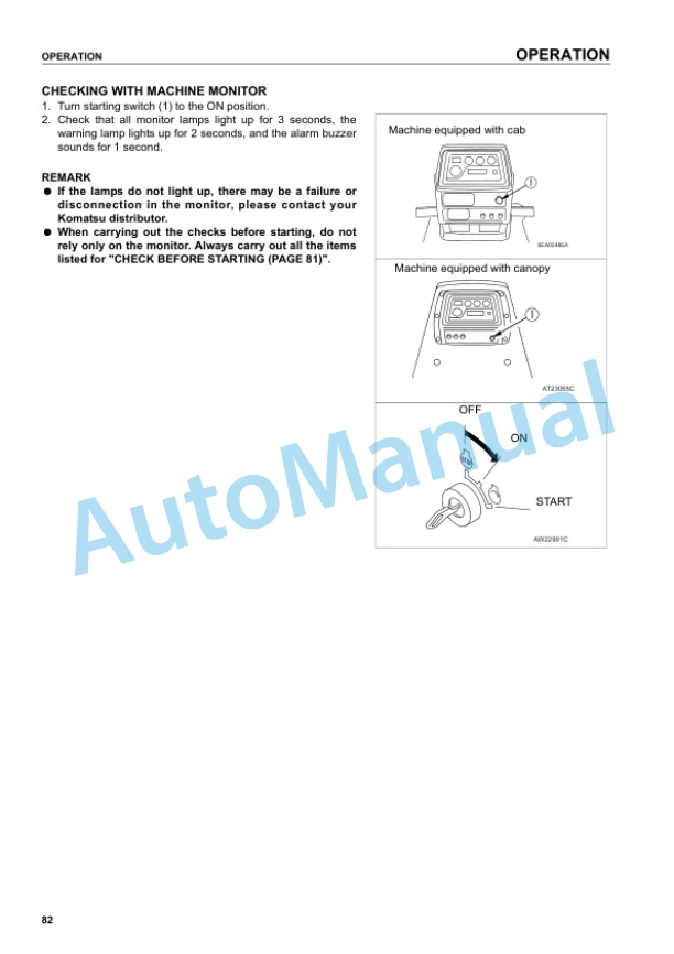Komatsu D41E-6, D41P-6 Bull Dozer Operation and Maintenance Manual EEAM007405 3 Komatsu D41E-6, D41P-6 Bull Dozer Operation and Maintenance Manual EEAM007405 - Image 3