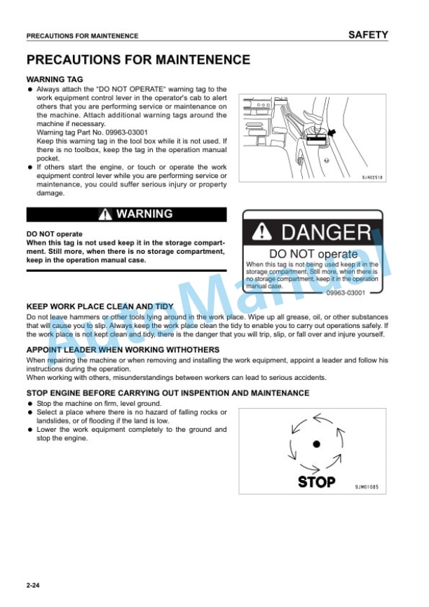 Alternative view of Komatsu D41E-6, D41P-6 Bull Dozer Operation and Maintenance Manual EEAM023002