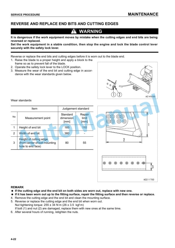 Komatsu D41E-6, D41P-6 Bull Dozer Operation and Maintenance Manual EEAM023002 5 Komatsu D41E-6, D41P-6 Bull Dozer Operation and Maintenance Manual EEAM023002 - Image 5