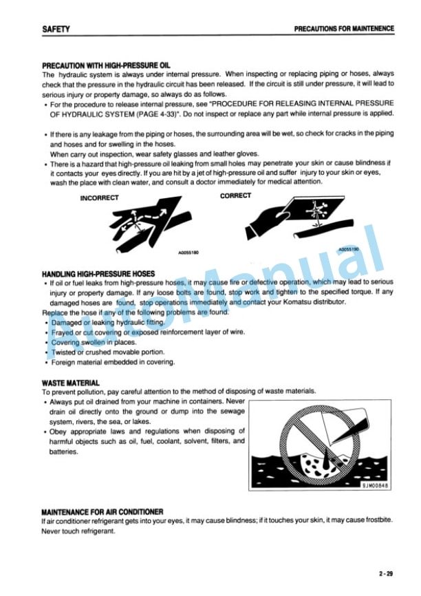 Alternative view of Komatsu D41E-6, D41P-6 Bull Dozer Operation and Maintenance Manual KEAM003400