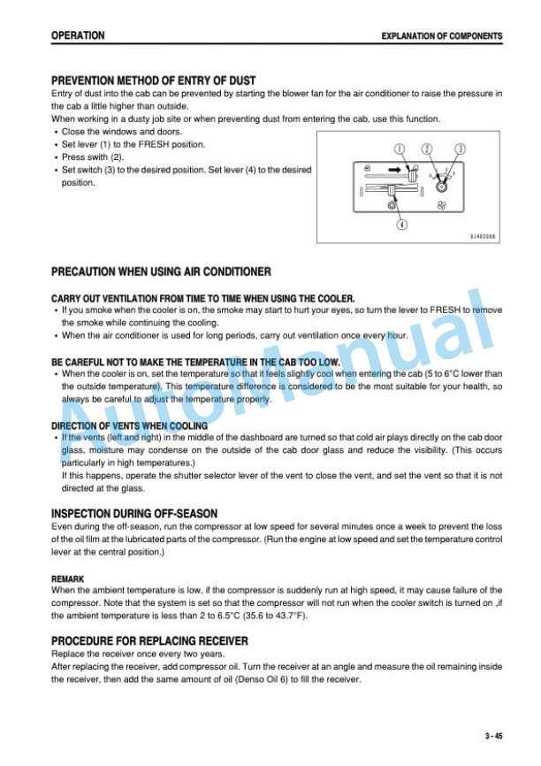 Komatsu D41E-6, D41P-6 Bull Dozer Operation and Maintenance Manual KEAM003600 3 Komatsu D41E-6, D41P-6 Bull Dozer Operation and Maintenance Manual KEAM003600-3