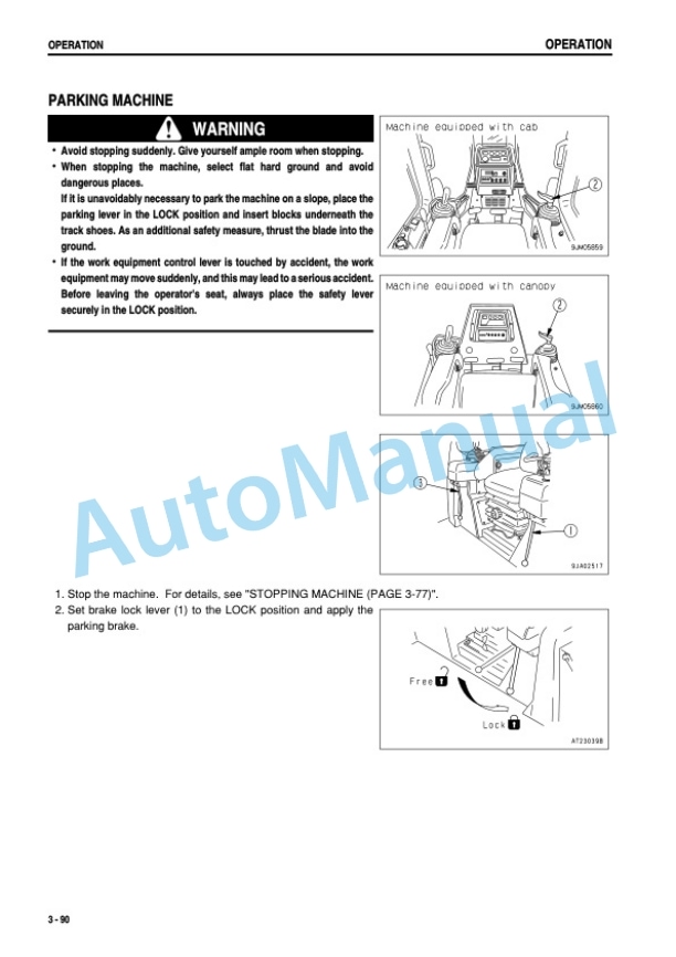 Komatsu D41E-6, D41P-6 Bull Dozer Operation and Maintenance Manual KEAM003600 4 Komatsu D41E-6, D41P-6 Bull Dozer Operation and Maintenance Manual KEAM003600-4