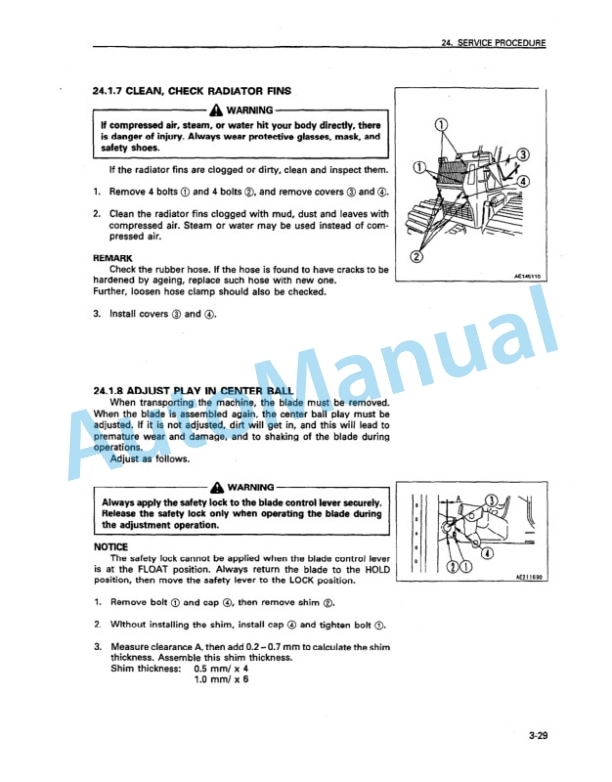 Komatsu D41E-6, D41P-6 Bull Dozer Operation and Maintenance Manual SEAM008101 5 Komatsu D41E-6, D41P-6 Bull Dozer Operation and Maintenance Manual SEAM008101 - Image 5