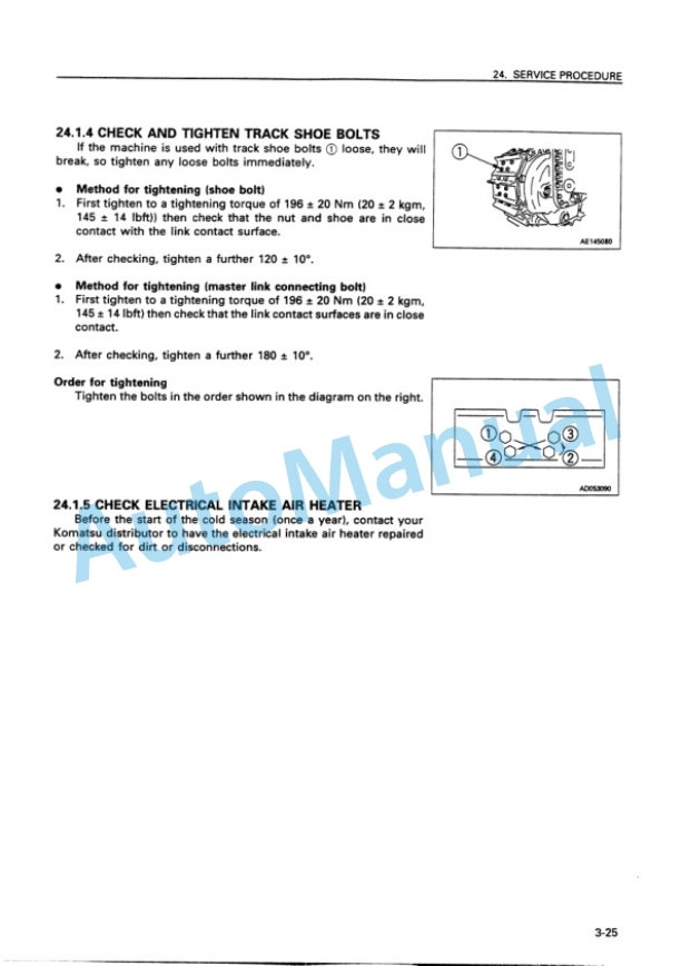 Komatsu D41E-6, D41P-6 Bull Dozer Operation and Maintenance Manual SEAM037200 5 Komatsu D41E-6, D41P-6 Bull Dozer Operation and Maintenance Manual SEAM037200 - Image 5