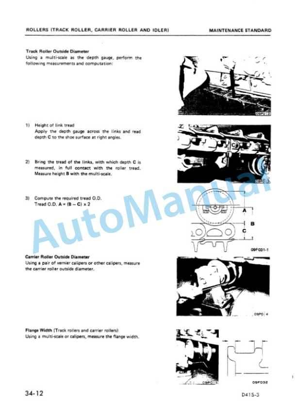 Komatsu D41S-3, D41Q-3 Bulldozer Shop Manual SEBM0125B04-5
