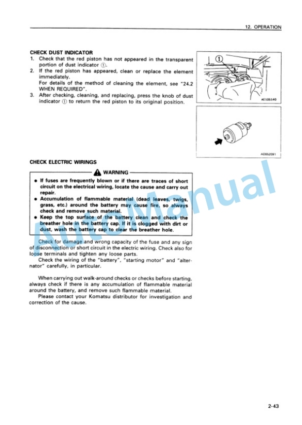 Komatsu D475A-2 Bull Dozer Operation and Maintenance Manual SEAM007603T 3 Komatsu D475A-2 Bull Dozer Operation and Maintenance Manual SEAM007603T - Image 3