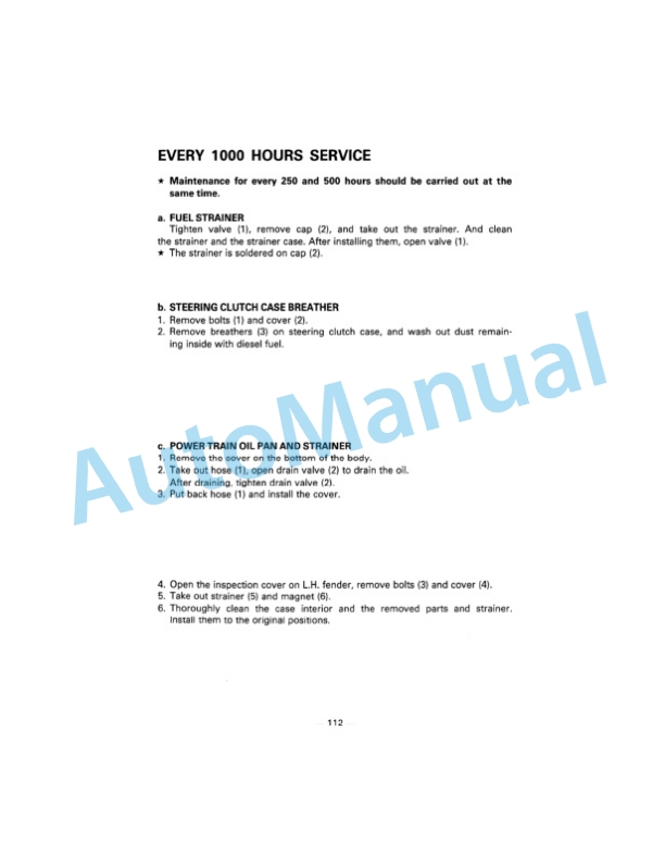 Komatsu D475A-2 Bull Dozer Operation and Maintenance Manual SEAM019M0202 4 Komatsu D475A-2 Bull Dozer Operation and Maintenance Manual SEAM019M0202 - Image 4