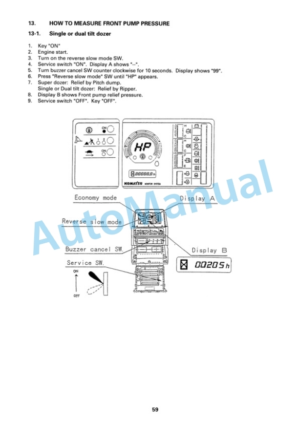Komatsu D475A-3 Bull Dozer Field Assembly Instruction SEAW002301 4 Komatsu D475A-3 Bull Dozer Field Assembly Instruction SEAW002301 - Image 4