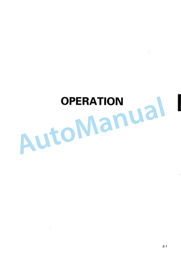 Alternative view of Komatsu D475A-3 Bull Dozer Operation and Maintenance Manual SEAM025103T