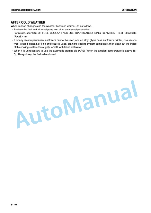 Komatsu D475A-3 Bull Dozer Operation and Maintenance Manual SEAM025303P 4 Komatsu D475A-3 Bull Dozer Operation and Maintenance Manual SEAM025303P - Image 4