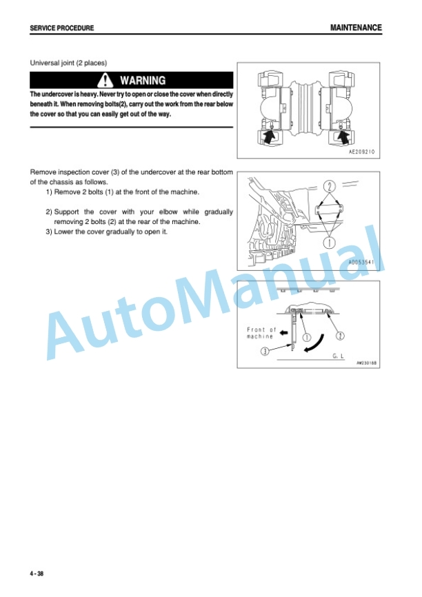 Komatsu D475A-3 Bull Dozer Operation and Maintenance Manual SEAM025303P 5 Komatsu D475A-3 Bull Dozer Operation and Maintenance Manual SEAM025303P - Image 5