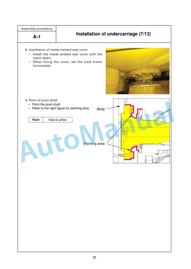 Alternative view of Komatsu D475A-5 Bull Dozer Field Assembly Instruction GEN00012-03