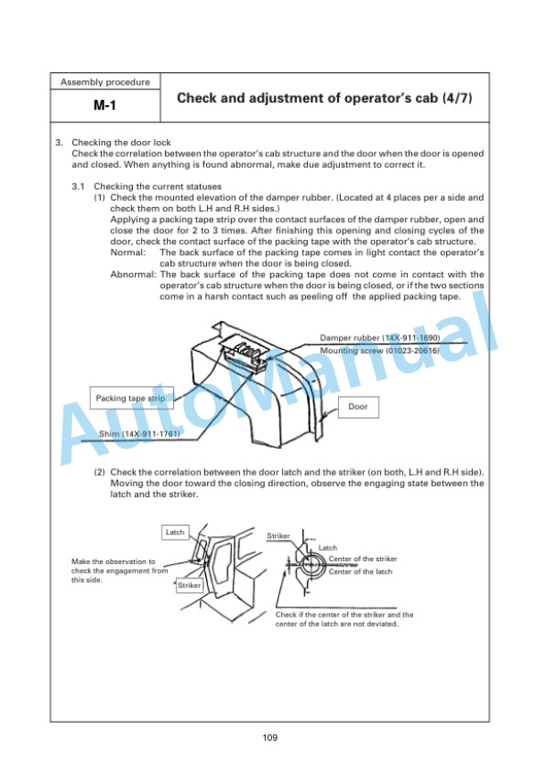 Komatsu D475A-5 Bull Dozer Field Assembly Instruction GEN00012-03 4 Komatsu D475A-5 Bull Dozer Field Assembly Instruction GEN00012-03 - Image 4