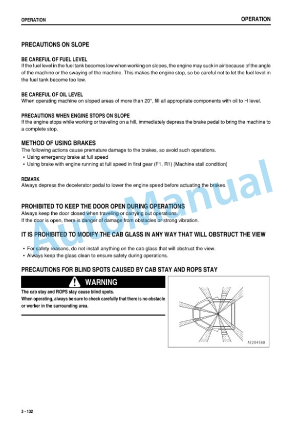Komatsu D475A-5 Bull Dozer Operation and Maintenance Manual PEN00023-04 4 Komatsu D475A-5 Bull Dozer Operation and Maintenance Manual PEN00023-04 - Image 4